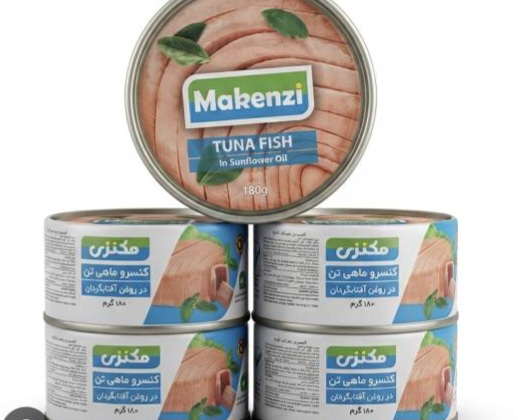 کنسرو ماهی تن در روغن آفتابگردان 180 گرمی مکنزی